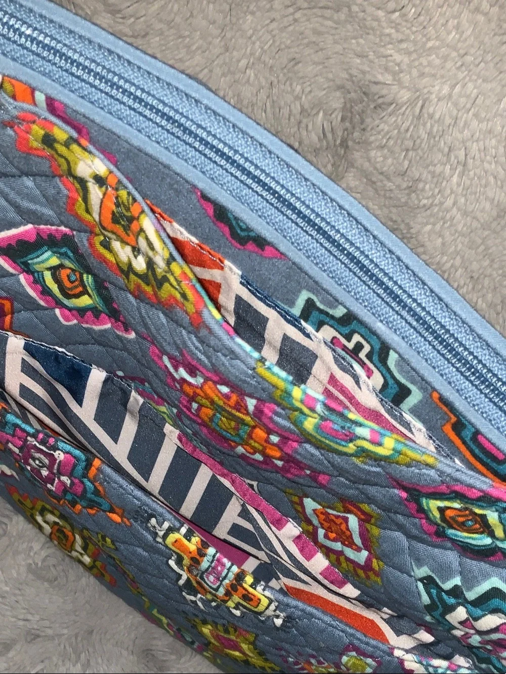 Vera Bradley Quilted  Pattern Crossbody Bag&wallet - Picture 4 of 16